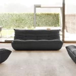 Togo Sofa Leather Three Seater Replica by Michel Ducaroy for Ligne Roset - Image 8