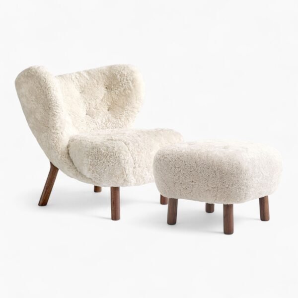 Little Petra Lounge Chair and Ottoman Replica by Viggo Boesen for &Tradition - Image 1