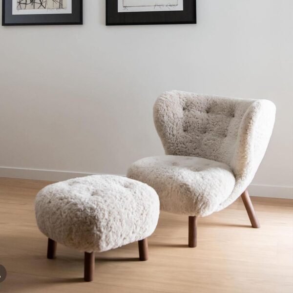 Little Petra Lounge Chair and Ottoman Replica by Viggo Boesen for &Tradition - Image 14