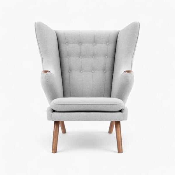Papa Bear Chair and Ottoman Replica by Hans J. Wegner for Fredericia Furniture - Image 1