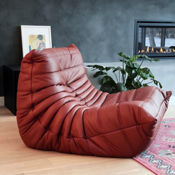 Togo Sofa Leather Replica by Michel Ducaroy for Ligne Roset - Image 4