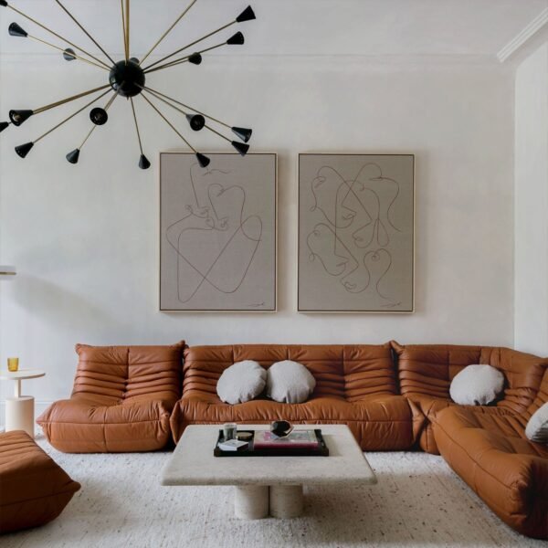Togo Sofa Leather Replica by Michel Ducaroy for Ligne Roset - Image 6