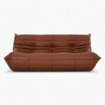 Togo Sofa Leather Three Seater Replica by Michel Ducaroy for Ligne Roset
